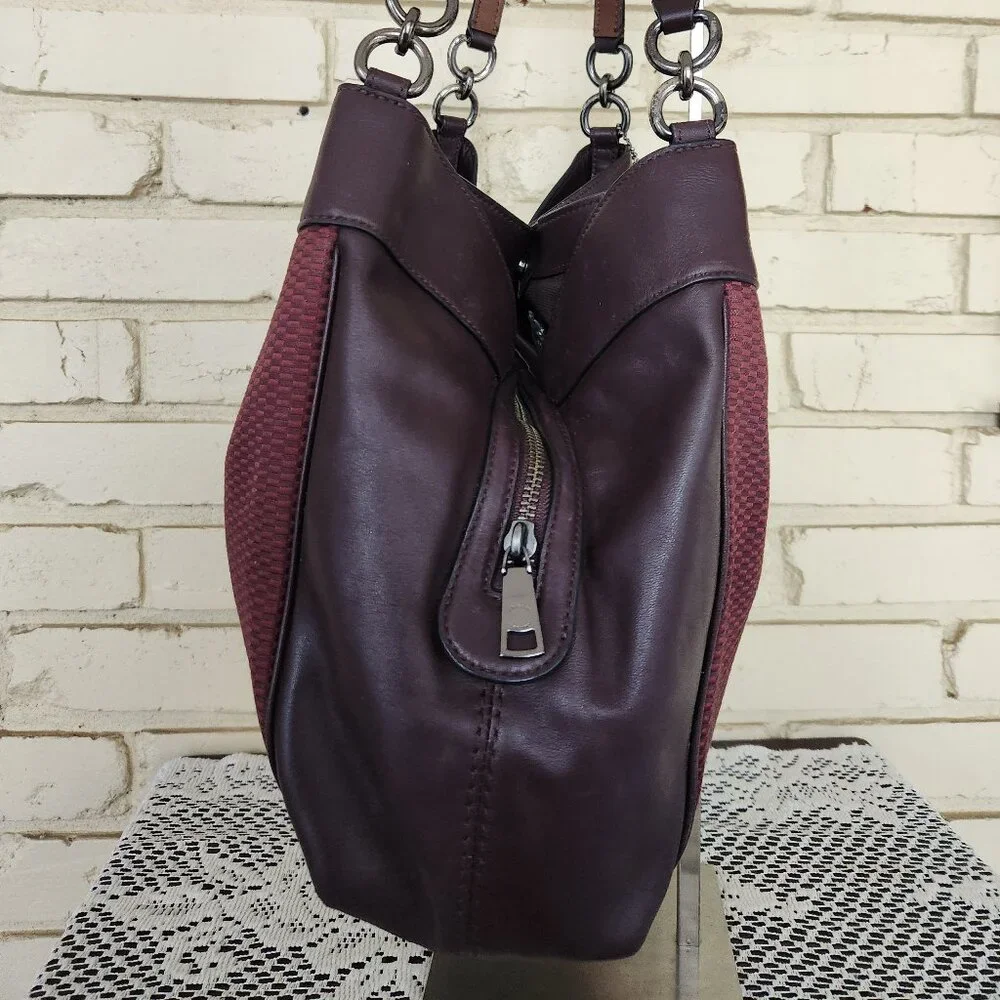 Like New Coach Lexy Oxblood Burgandy Shoulder Bag Large